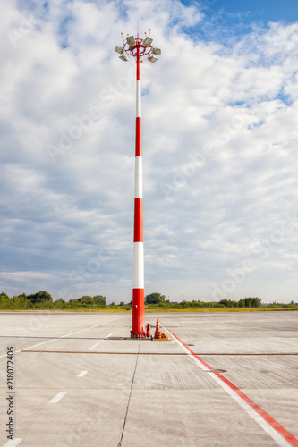 Mast lighting on the airfield