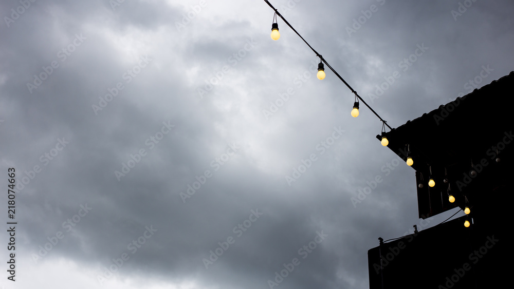 Obraz premium Light bulb with night light