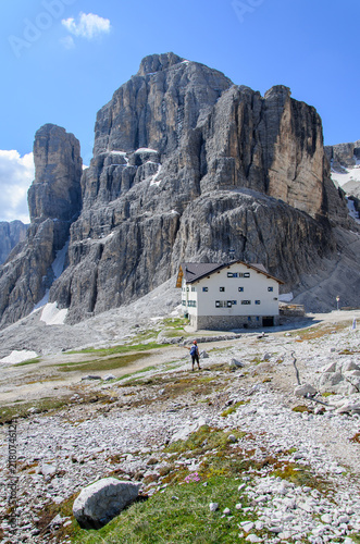 Dolomites, Pisciadu, sella group, Italy photo