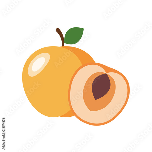 Healthy organic apricot