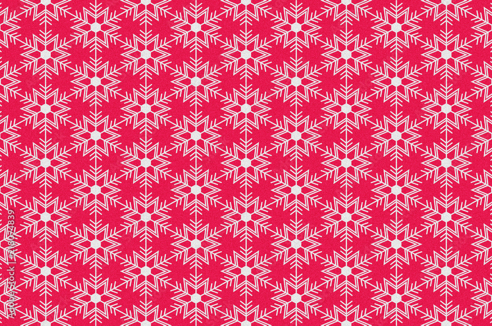Fototapeta premium snowflakes on red background