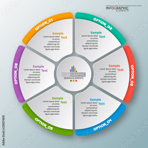 Abstract 3D Paper Infographics