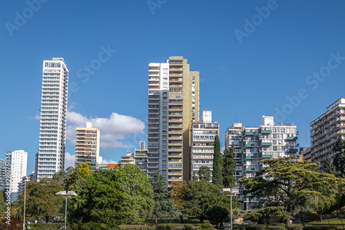 Residential buildings in downtown Rosario - Rosario  Santa Fe  Argentina