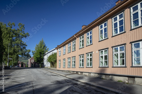 Old city building in Lillehammer Norway