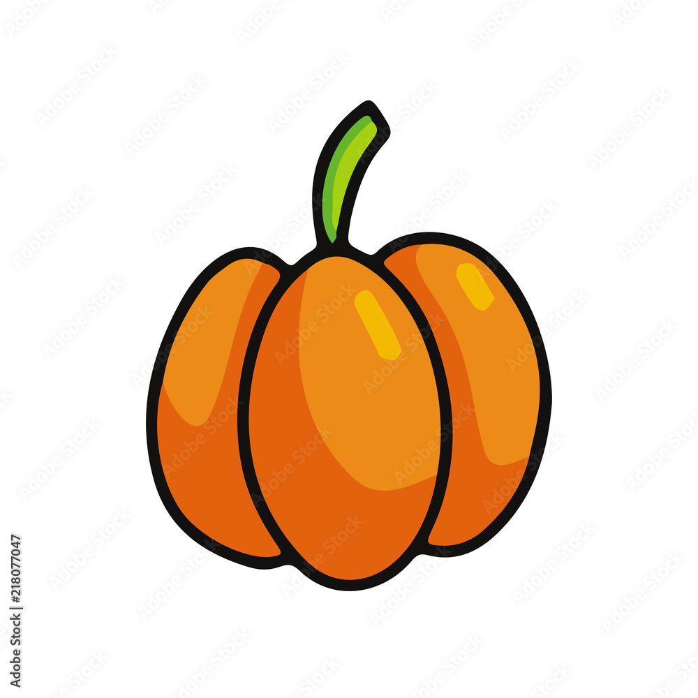 Pumpkin cartoon icon Pumpkin cartoon icon