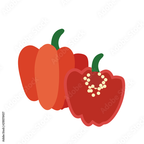 Nature organic vegetable Red Scotch bonnet pepper