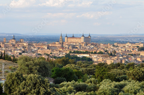 Alcazar y ciudad de Toledo, España