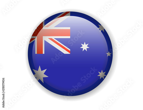 Free Download Australia flag. Round bright Icon on a white background - GFXLoad