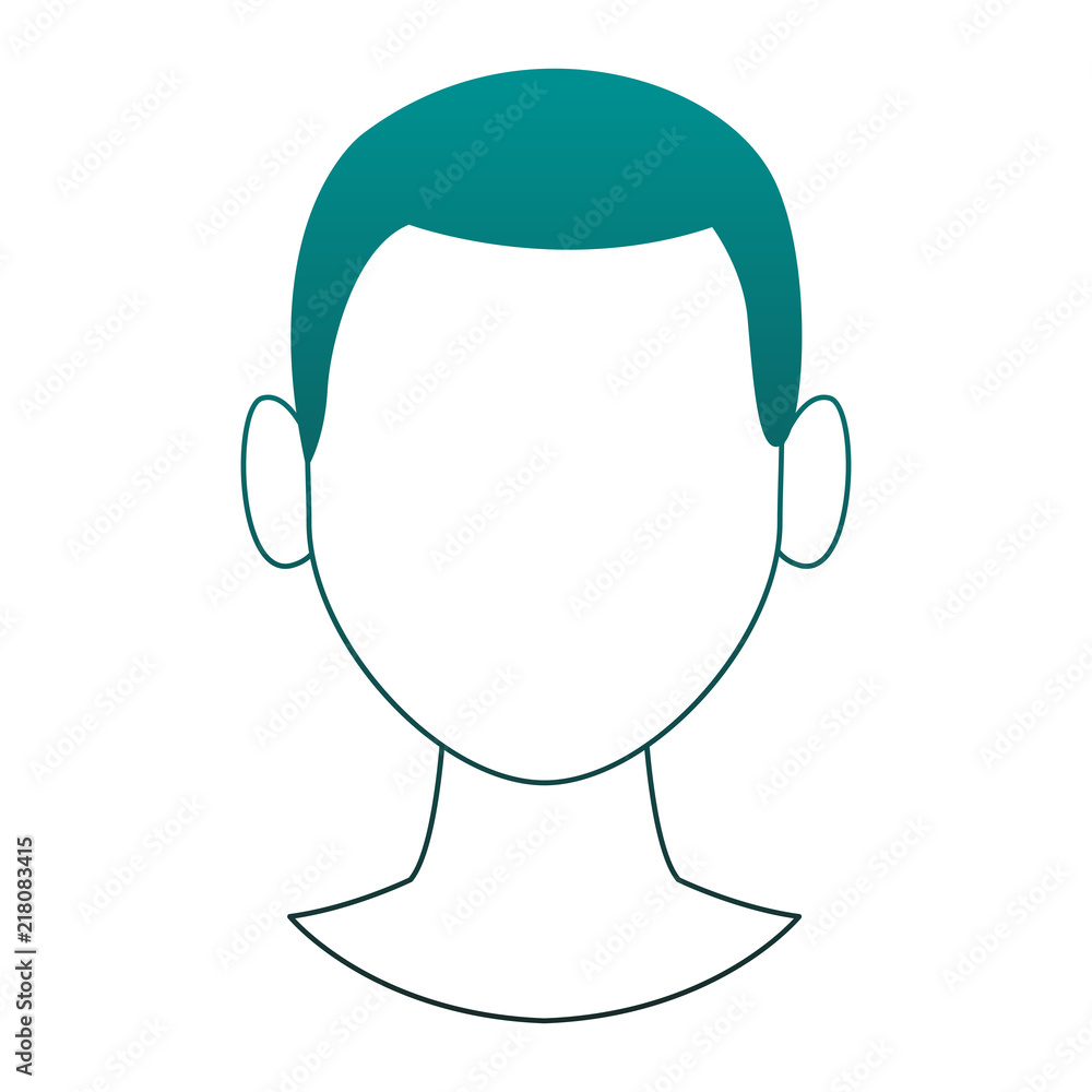 Man faceless head vector illustration graphic design Man faceless head vector illustration graphic design