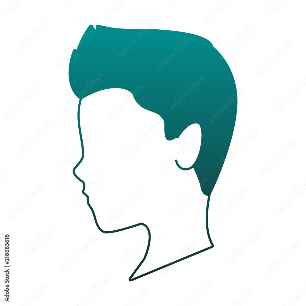 Man faceless head vector illustration graphic design