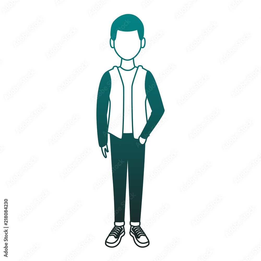 Young man cartoon avatar vector illustration graphic design Young man cartoon avatar vector illustration graphic design