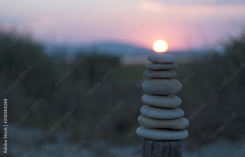 Obraz premium Sunset Stone