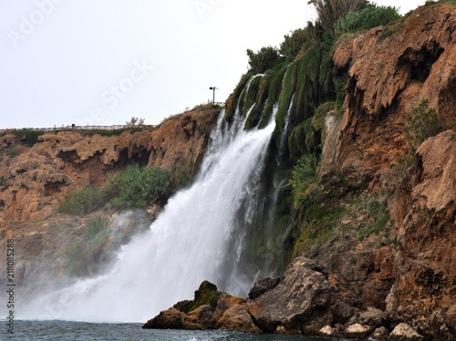 Sea waterfall in Antalya