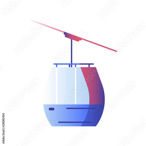 Cable car gradient illustration
