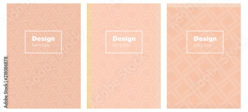 Wallpaper Mural Light Orange vector pattern for magazines. Torontodigital.ca