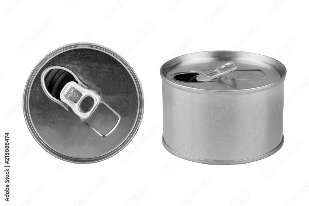 tincan isolated on white background - clipping paths tincan isolated on white background - clipping paths