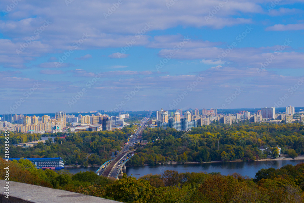 panorama of the city of Kiev