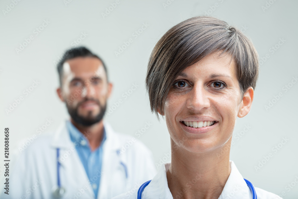 Portrait of a confident female nurse or physician Portrait of a confident female nurse or physician