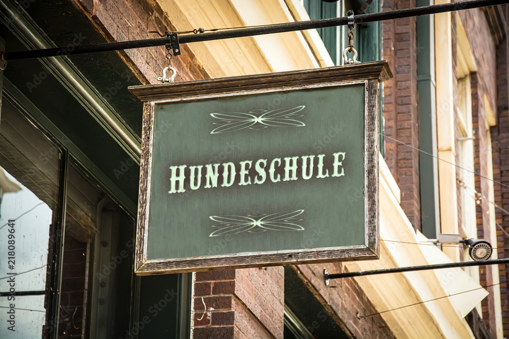 Obraz premium Schild 320 - Hundeschule