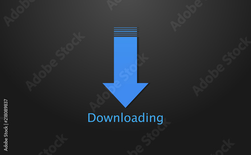 Downloading logo background