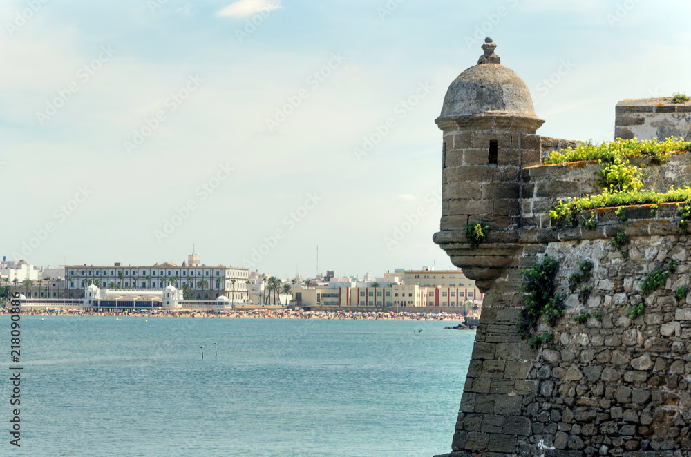 La caleta beach in Cadiz