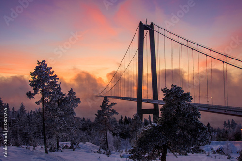 Sonnenuntergang in Schweden