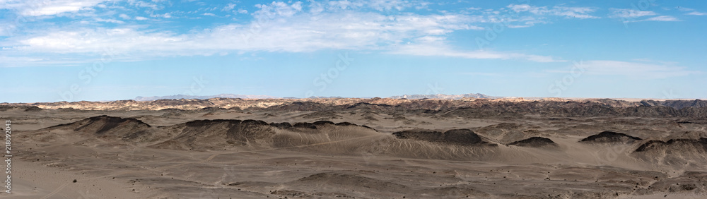 panorama view of Moon Landscape, near Swakopmund, Namibia