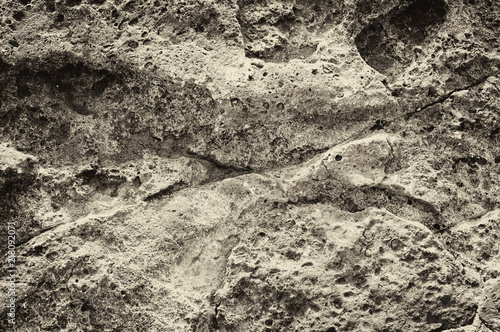 Surface of stone, structure, sepia
