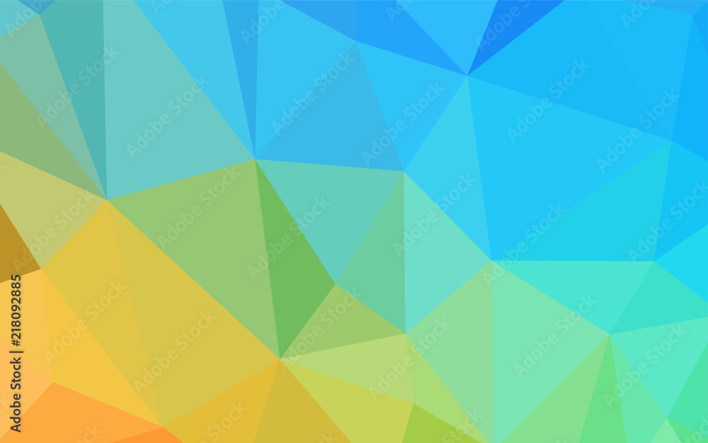 Obraz premium Light Blue, Yellow vector abstract mosaic background.