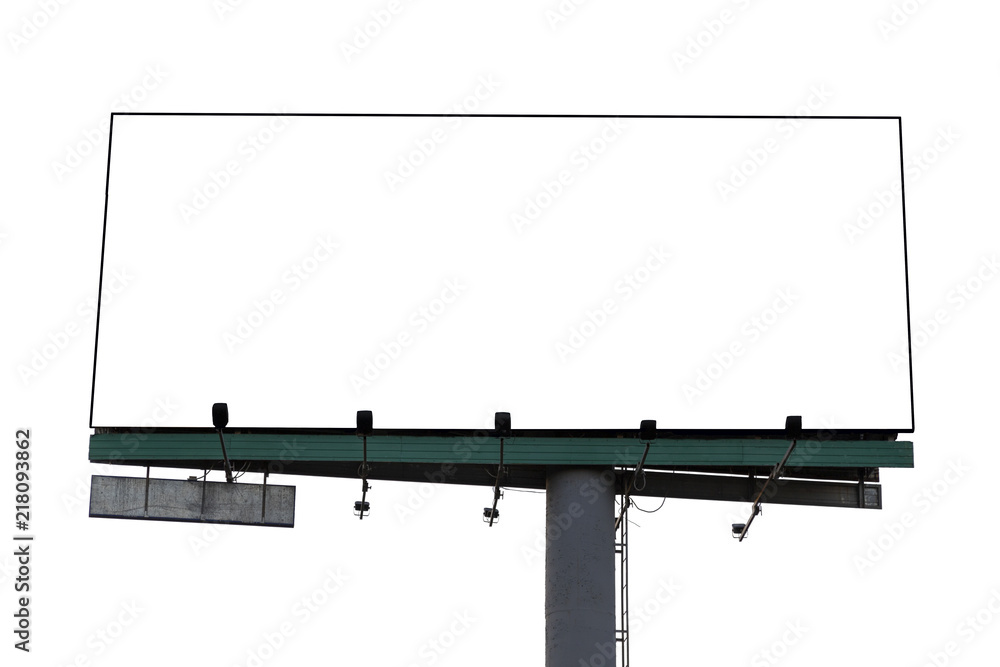 Obraz premium empty billboard white banner