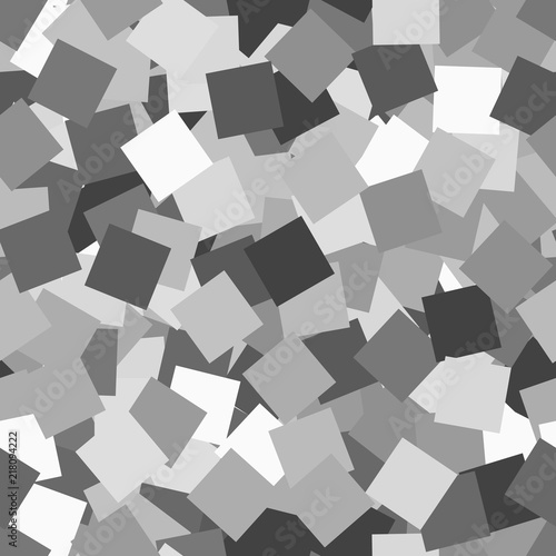Fototapeta Naklejka Na Ścianę i Meble -  Glitter seamless texture. Adorable silver particles. Endless pattern made of sparkling squares. Fasc