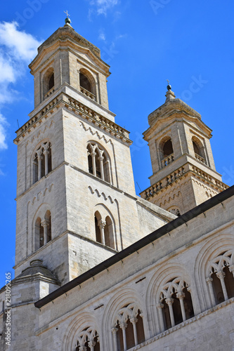 Italy, Puglia region, Altamura, Cathedral of Santa Maria Assunta, facades and elevations.