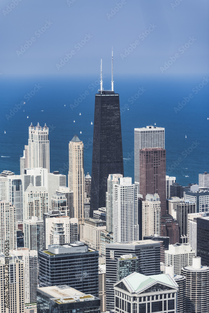 Chicago Skyline from the top of Willis Tower