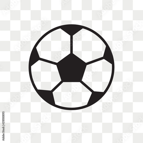 Football ball vector icon isolated on transparent background, Football ball logo design