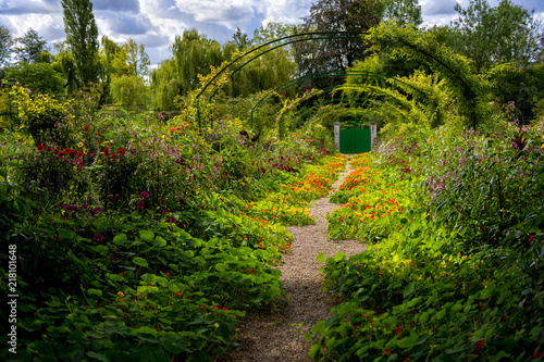 Alley of Flowers in Monet's Garden in Giverny,  Normandy, France © Massimo Santi