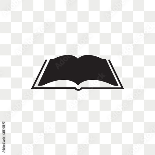 Open book vector icon isolated on transparent background, Open book logo design