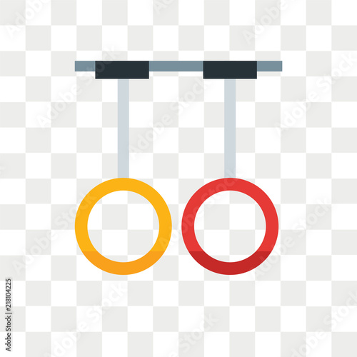 Rings vector icon isolated on transparent background, Rings logo design