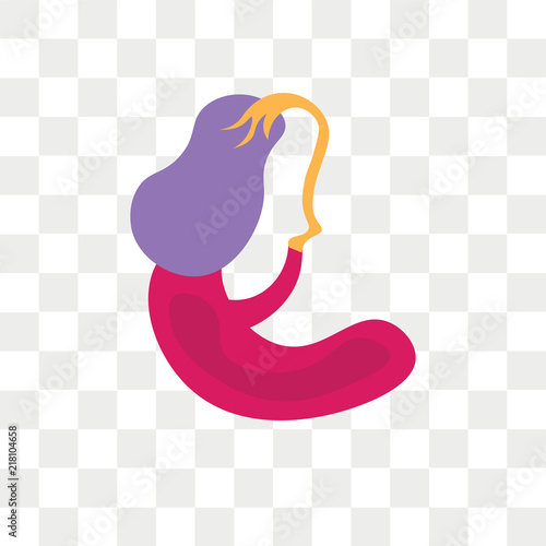 Gallbladder vector icon isolated on transparent background, Gallbladder logo design