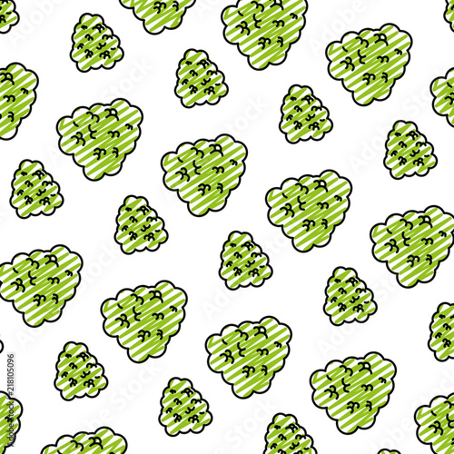 doodle ecology bush leaves plant background