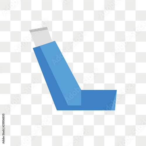 Inhalator vector icon isolated on transparent background, Inhalator logo design