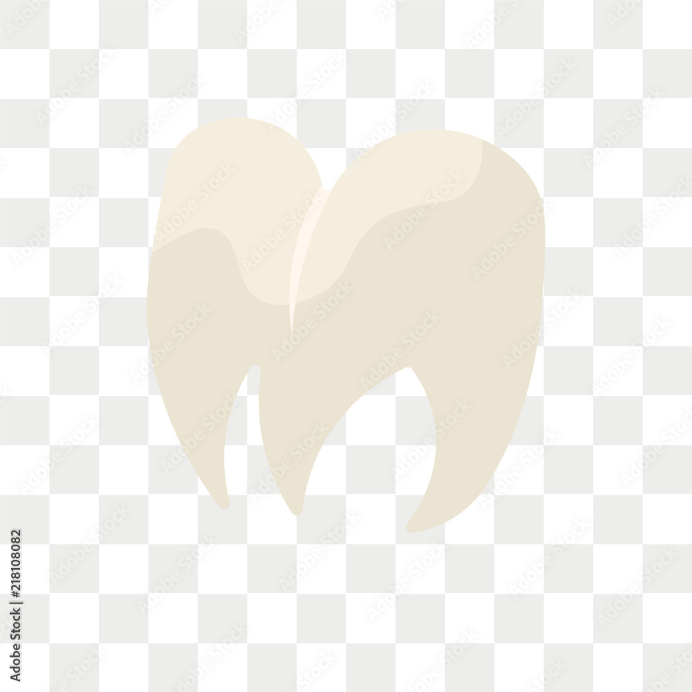 Premolar vector icon isolated on transparent background, Premolar logo design