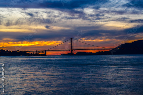 Sunset behind the Golden Gate © Joshua