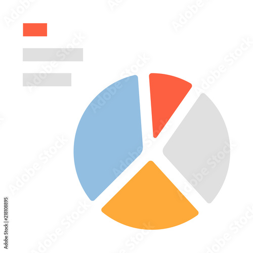 Free Download Pie chart flat illustration - GFXLoad