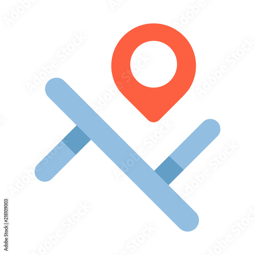 Location flat illustration