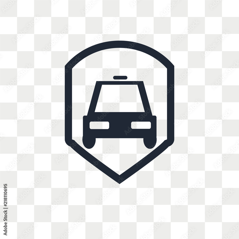 Car Insurance Vector Icon Isolated On Transparent Background Car Insurance Logo Design Stock Vector Adobe Stock