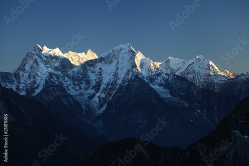 Amazing mountains on Himalayas - Nepal.