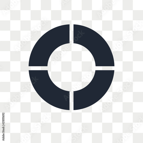 Lifebuoy vector icon isolated on transparent background, Lifebuoy logo design