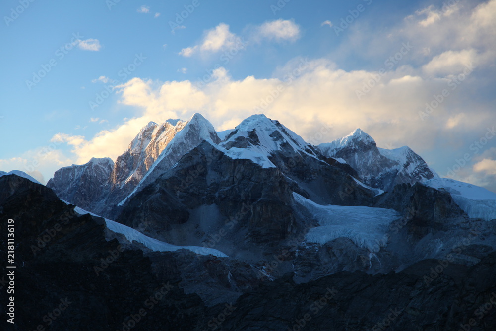 Amazing mountains on Himalayas - Nepal. Amazing mountains on Himalayas - Nepal.