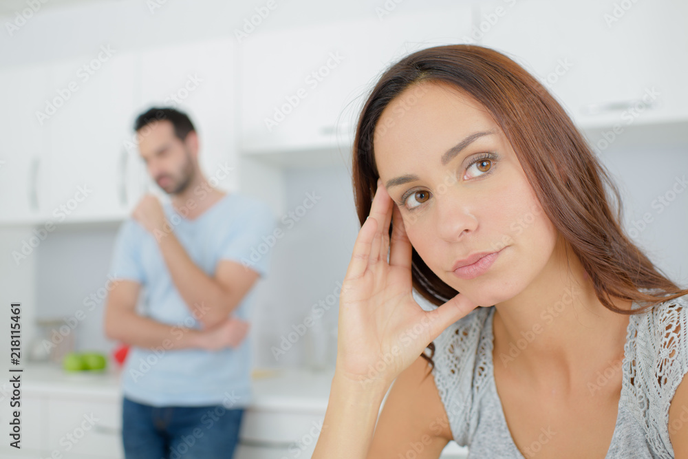 Couple right after an argument Couple right after an argument