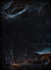 Halloween background with cobweb